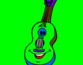 Desenho Guitarra espanhola  pintado por pedro