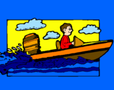 Desenho Aquáticos barco pintado por luifer