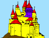 Desenho Castelo medieval pintado por rui 15