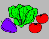 Desenho Verduras pintado por KAROL