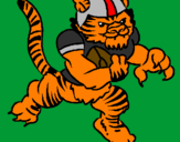 Desenho Jogador tigre pintado por IBARRA