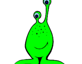 Desenho Mini-extraterrestre pintado por nadia