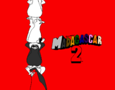Desenho Madagascar 2 Pingüinos pintado por hph