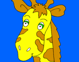 Desenho Cara de girafa pintado por Flor de talia