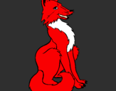 Desenho Raposa vermelha pintado por KITSUNE