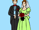 Desenho Marido e esposa III pintado por isabela