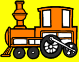 Desenho Comboio pintado por S