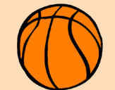 Desenho Bola de basquete pintado por  luisa 