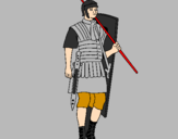 Desenho Soldado romano pintado por bruno