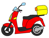 Desenho Ciclomotor pintado por Çalo