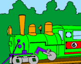 Desenho Locomotiva  pintado por jefferson