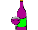 Desenho Vinho pintado por gabriel h