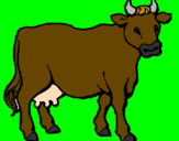 Desenho Vaca pintado por Italo