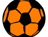 Desenho Bola de futebol pintado por Ampliada