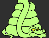 Desenho Serpente grande pintado por WWE Luís