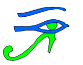 Desenho Olho de hórus pintado por joão miguel