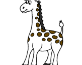 Desenho Girafa pintado por Josivania