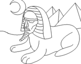 Desenho Esfinge pintado por saimo