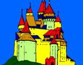 Desenho Castelo medieval pintado por bill