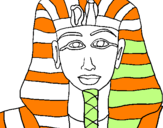 Desenho Tutankamon pintado por luciana