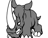 Desenho Rinoceronte II pintado por joão