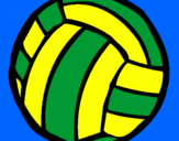 Desenho Bola de voleibol pintado por Gika