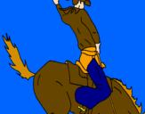 Desenho Vaqueiro a cavalo pintado por JAVIER saez     4
