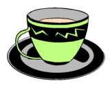 Desenho Taça de café pintado por gfy