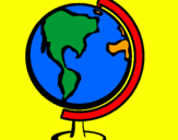 Desenho Bola do mundo II pintado por ESTELA