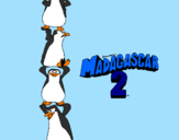 Desenho Madagascar 2 Pingüinos pintado por jessica
