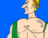 Desenho Julio César pintado por Thaaynaa