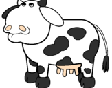 Desenho Vaca pensativa pintado por miss cat*