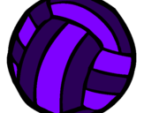 Desenho Bola de voleibol pintado por anny