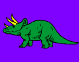 Desenho Triceratops pintado por pastorzinhazinha