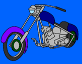 Desenho Moto pintado por jefim