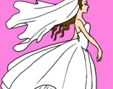 Desenho Noiva pintado por maria fer