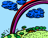 Desenho Arco-íris pintado por xyclet