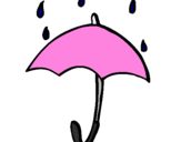 Desenho Guarda-chuva pintado por PA