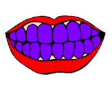 Desenho Boca e dentes pintado por GABRIELLE