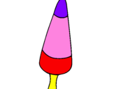 Desenho Gelado cone pintado por titica