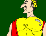 Desenho Julio César pintado por spartagos