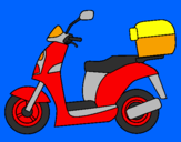 Desenho Ciclomotor pintado por motoTaide
