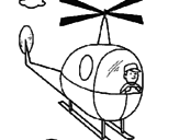 Desenho Helicóptero pintado por miguel