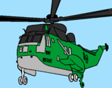 Desenho Helicoptero de resgate pintado por micaelen