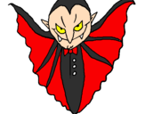 Desenho Vampiro aterrorizador pintado por gabriel