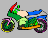 Desenho Motocicleta pintado por bren0