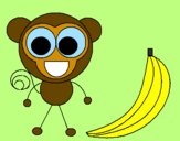 Desenho Macaco 2 pintado por geovana n