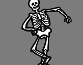 Desenho Esqueleto contente pintado por simontaborda-12@hotmail.c