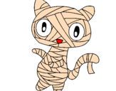 Desenho O gato momia pintado por yohan abreu