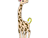 Desenho Girafa pintado por joao victor